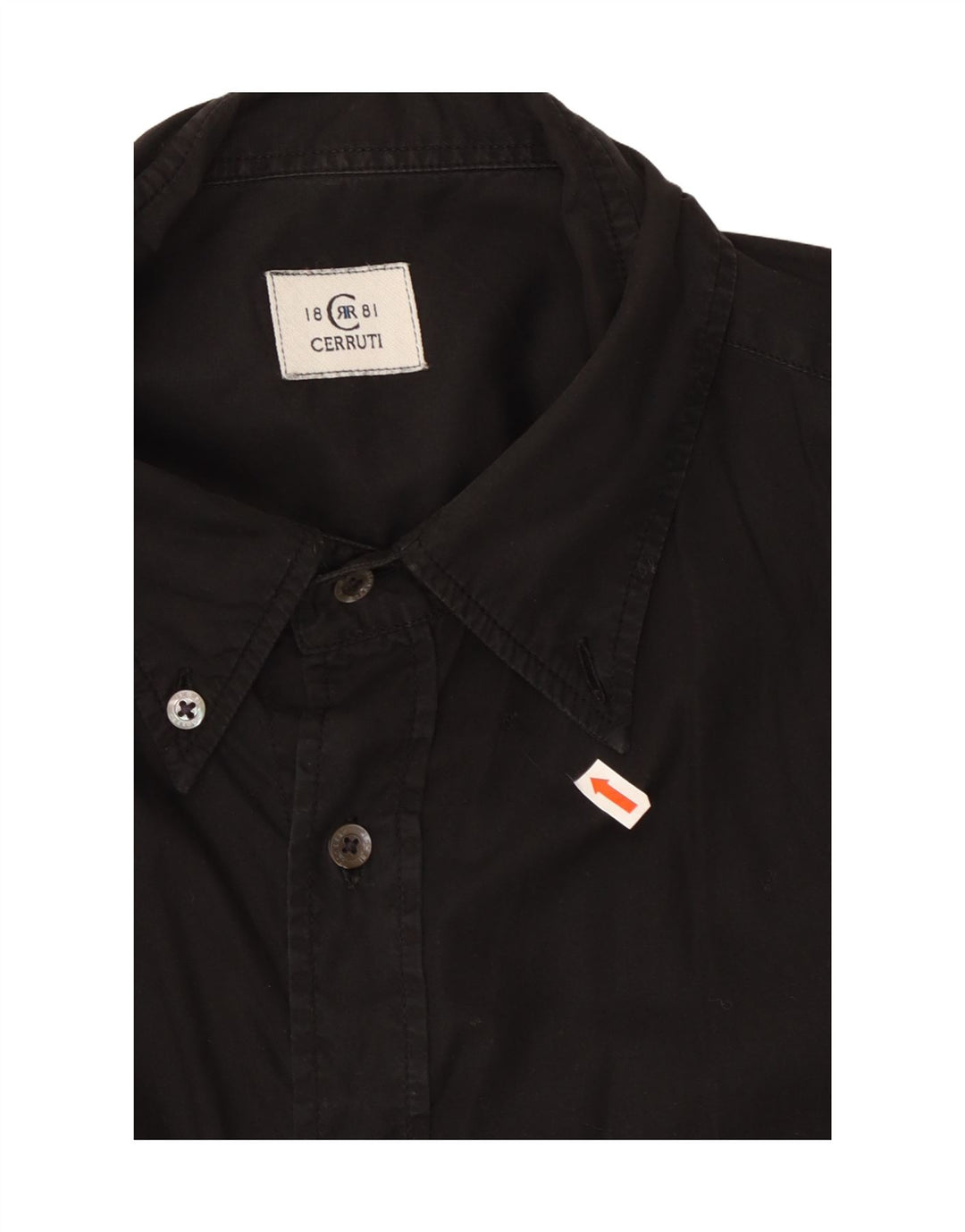 CERRUTI 1881 Camisa gráfica para hombre XL Negro