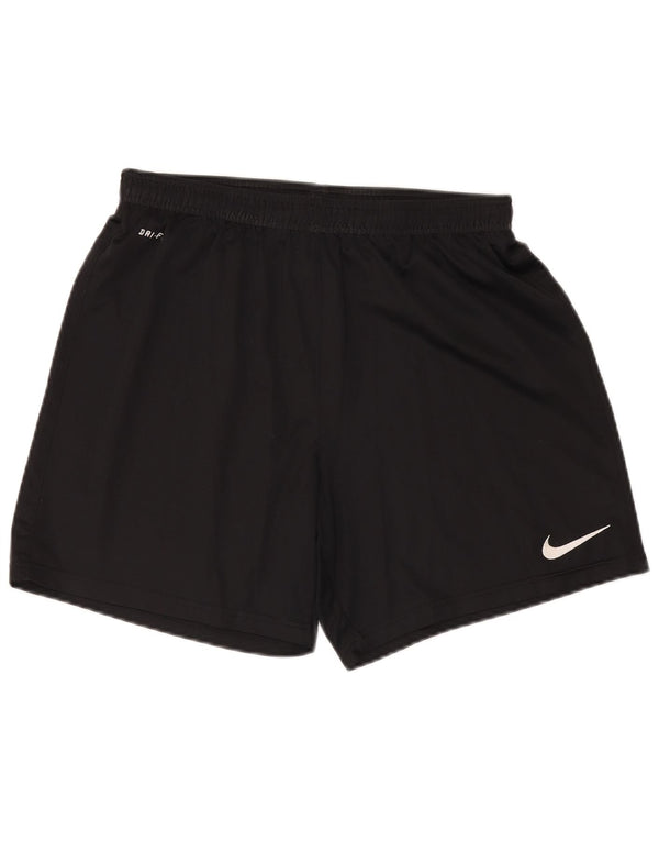 Nike Dri Fit - Pantalones cortos deportivos para hombre (poliéster), color negro