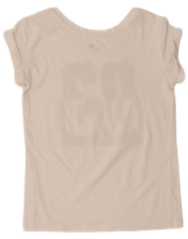 Adidas Mujer Climalite Graphic Camiseta Top UK 4/6 XS Blanco
