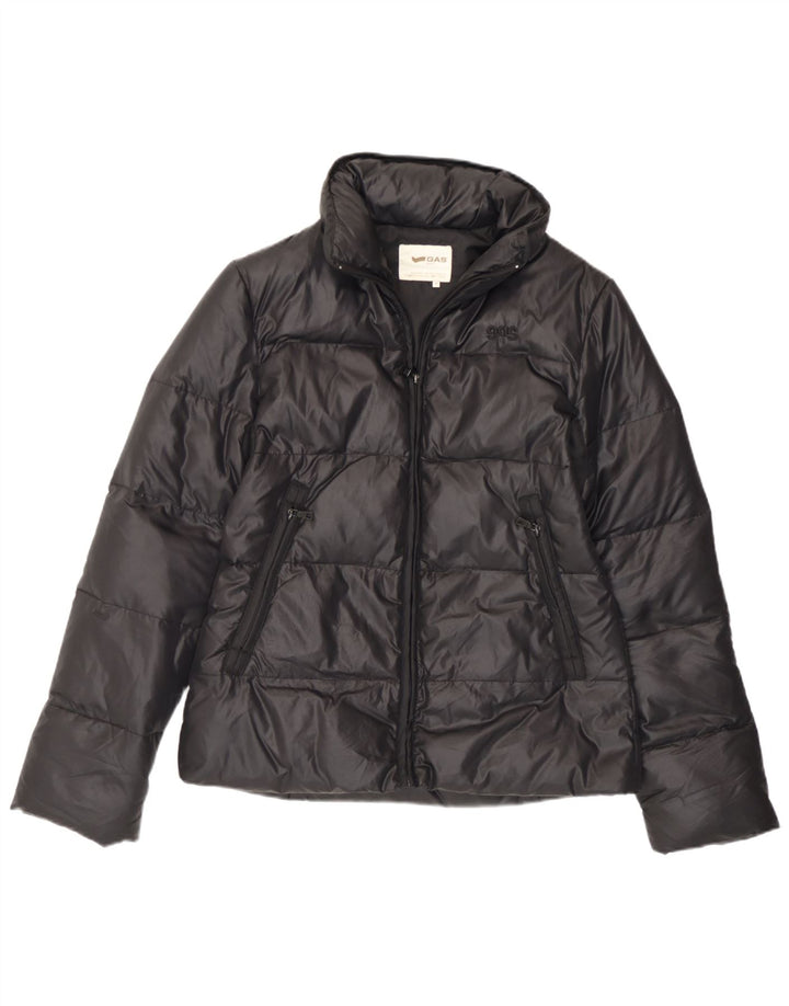 Chaqueta acolchada con capucha para mujer Gas UK 44 Mediana Poliamida negra