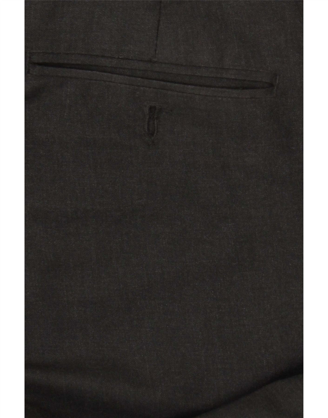 Marks & Spencer Pantalón de traje recto a medida para hombre W38 L31 Poliéster gris
