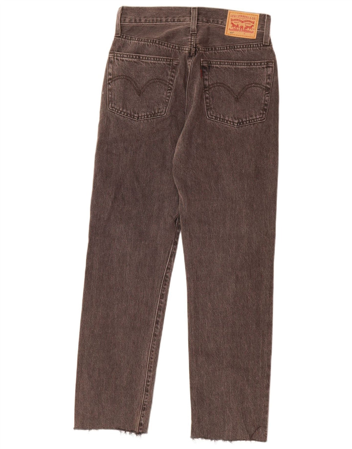 Vaqueros Levi's Mujer 501 Rectos W25 L28 Algodón Gris