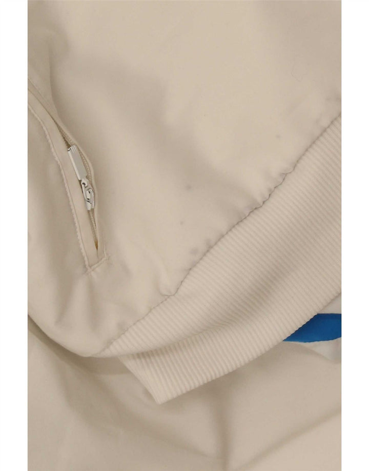 Adidas Hombre Chándal Top Chaqueta Grande Blanco Colorblock Poliéster