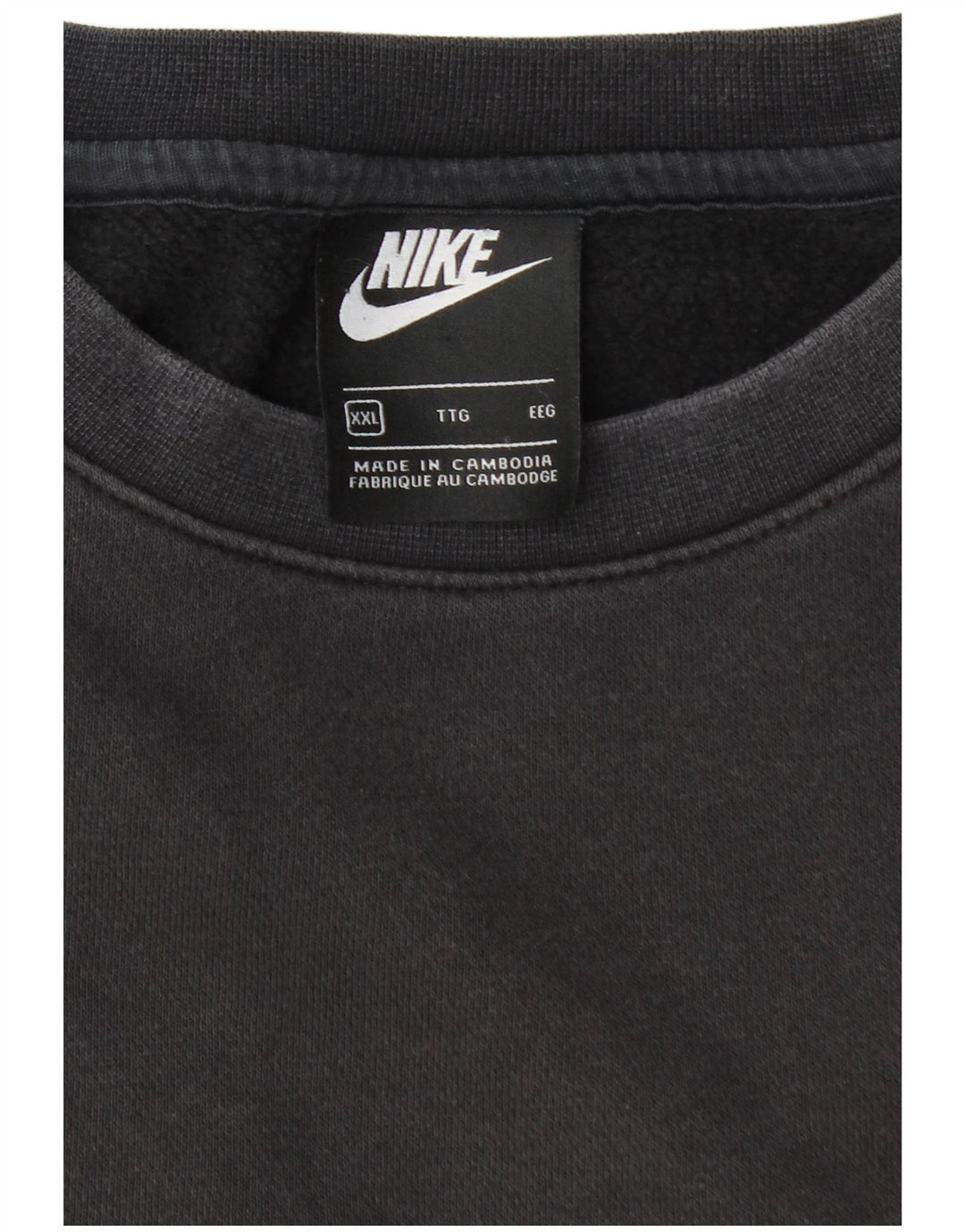 NIKE Sudadera holgada para hombre, talla 2XL, color negro