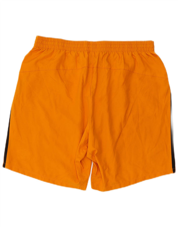 Umbro Shorts deportivos gráficos para hombre XL Naranja Colorblock Poliéster
