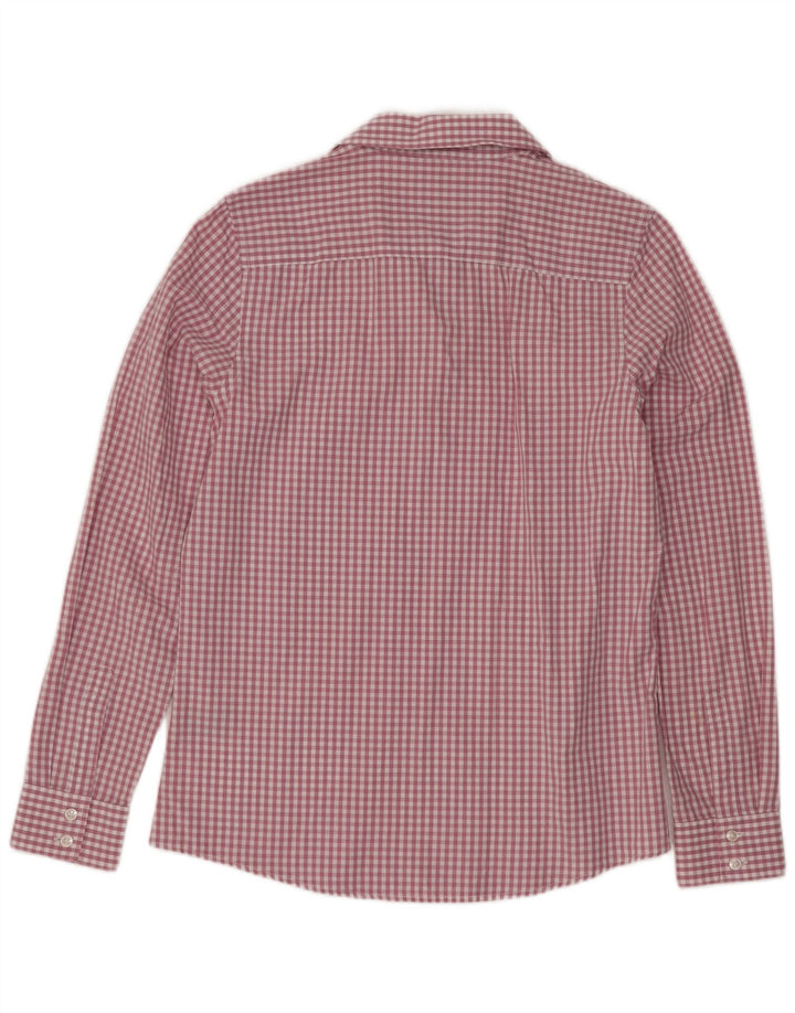 Crew Clothing Camisa tipo jersey de ajuste clásico para mujer UK 10 Small Purple Gingham