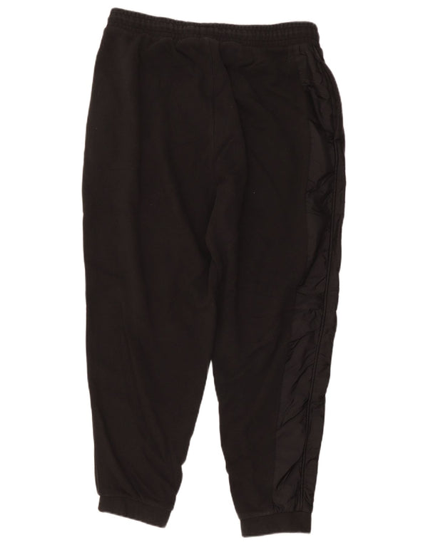 Puma Mens Tracksuit Trousers Joggers Large Black Striped Cotton
