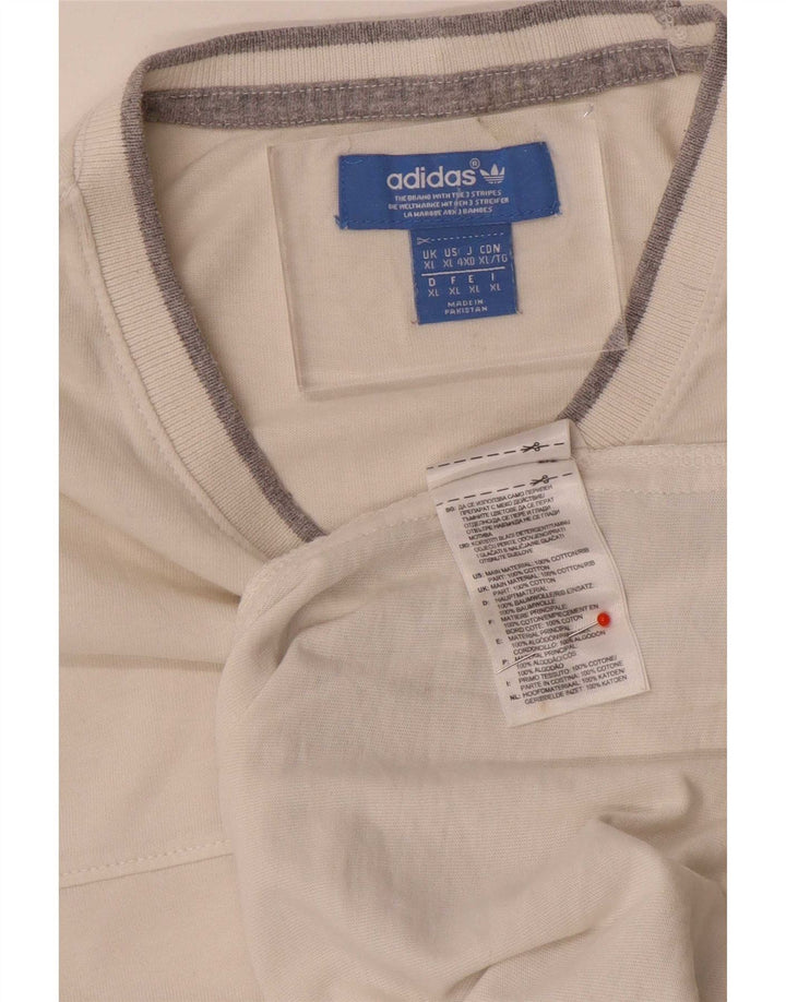 Adidas Camiseta Hombre Top XL Blanco Algodón