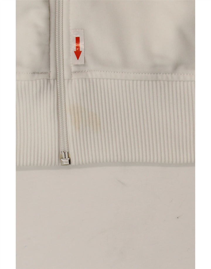 Puma Chaqueta De Chándal Superior Para Hombre Poliéster Color Block Blanco Mediano