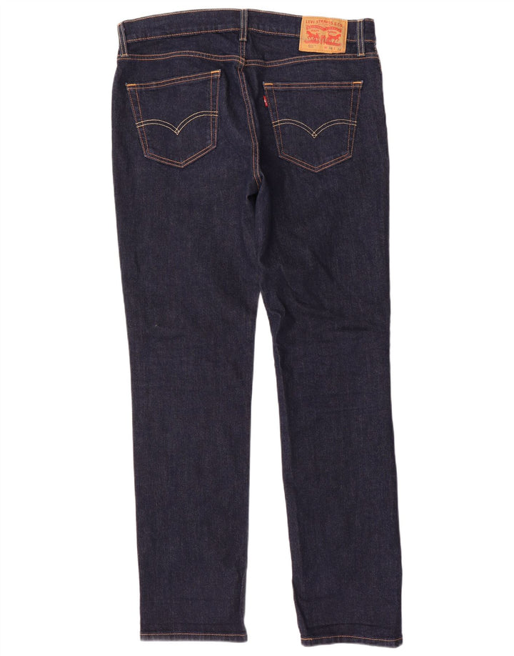 Levi's Hombre 511 Slim Jeans W34 L32 Algodón Azul Marino