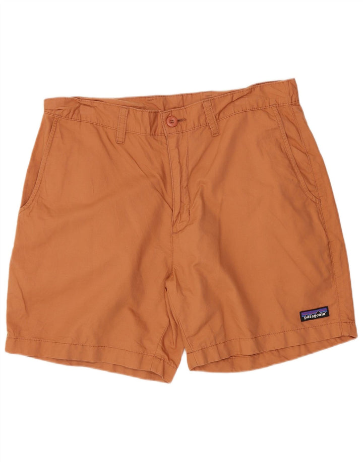Pantalón Corto Chino Patagonia Hombre W32 Algodón Naranja Medio