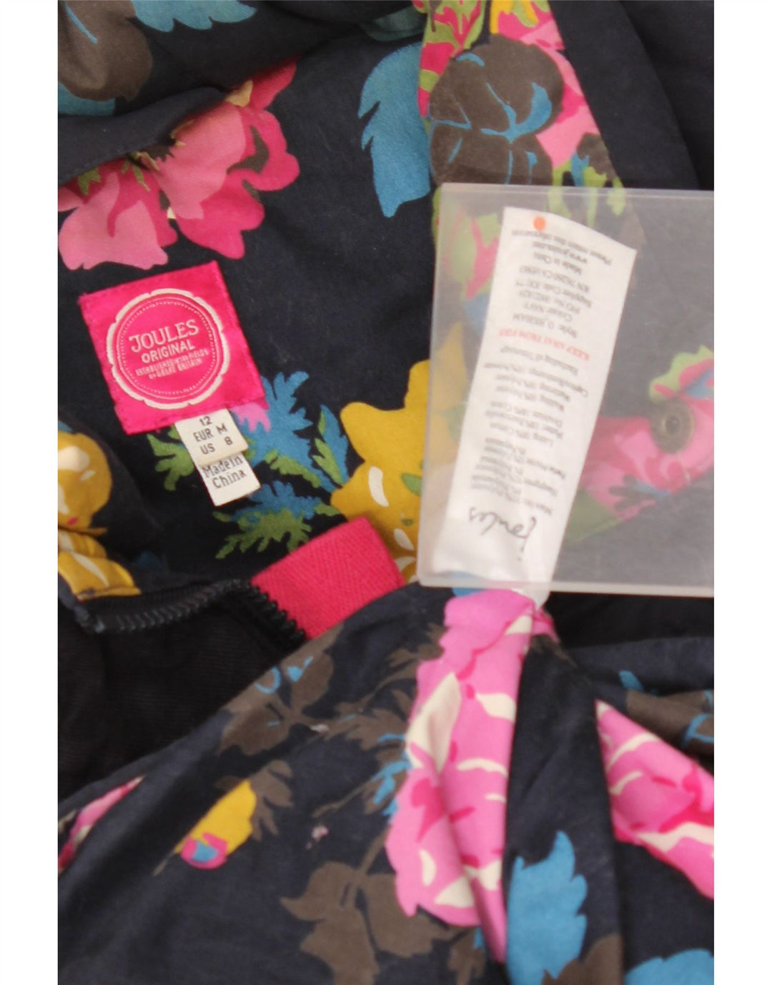 JOULES Chaleco acolchado para mujer UK 12 Medium Azul marino Poliéster