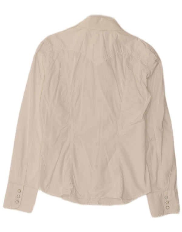 Camisa Gas Mujer UK 44 Grande Blanco