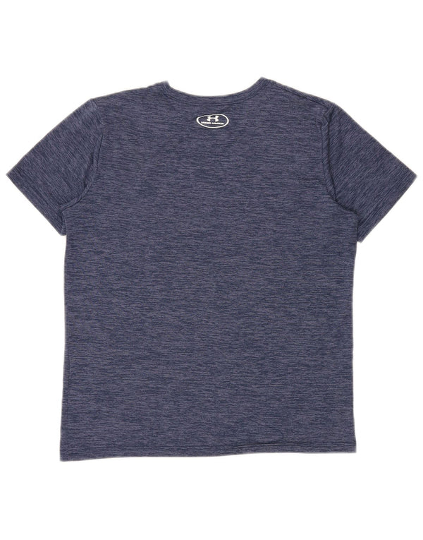 UNDER ARMOUR Camiseta gráfica Heat Gear para niños 13-14 años XL Azul marino