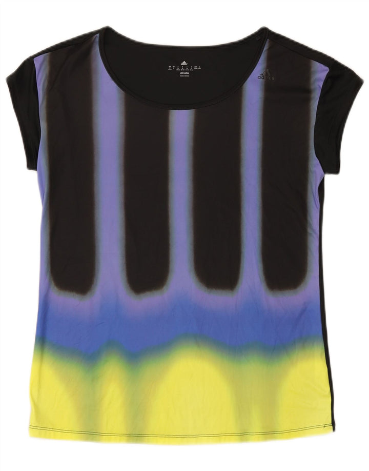 Adidas Mujer Climalite Camiseta Top UK 12/14 Mediano Multicolor