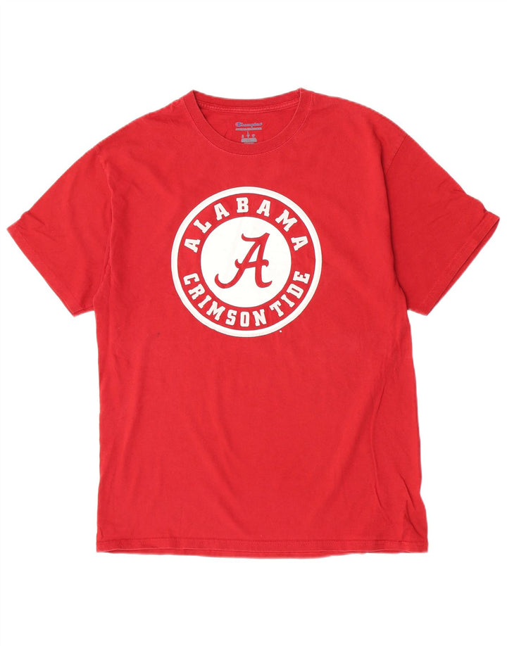 Champion Camiseta Gráfica Para Hombre Top Grande De Algodón Rojo