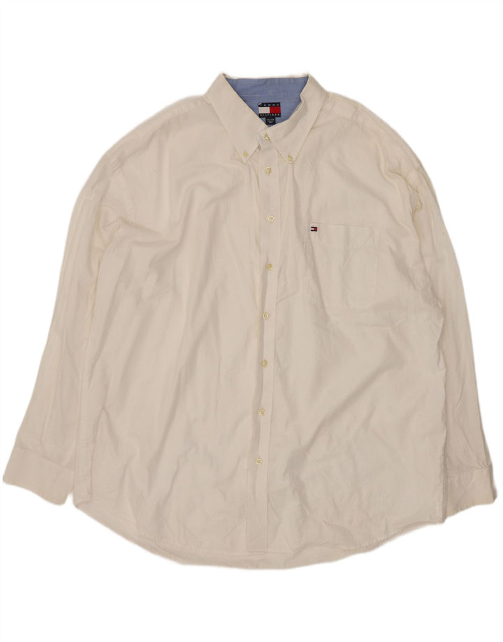 Camisa Tommy Hilfiger Hombre 2XL Algodón Blanco