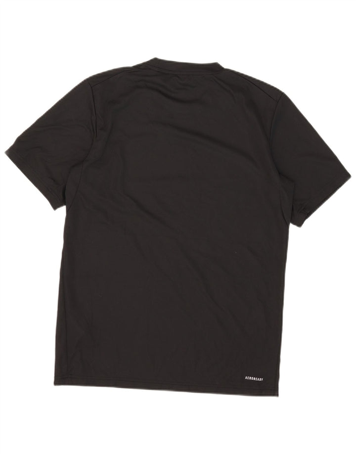 Adidas Hombre Aeroready Camiseta Top Pequeño Poliéster Negro