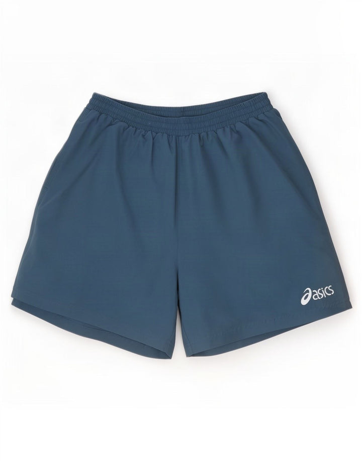 Pantalones cortos deportivos Asics para hombre pequeño poliéster azul