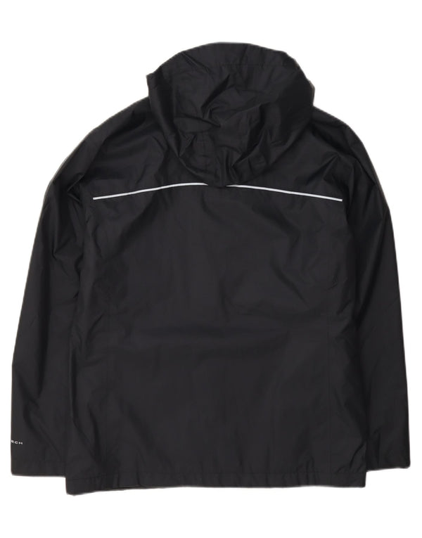 Columbia Chaqueta impermeable con capucha Omni-Tech para niña 15-16 años XL Nylon azul marino