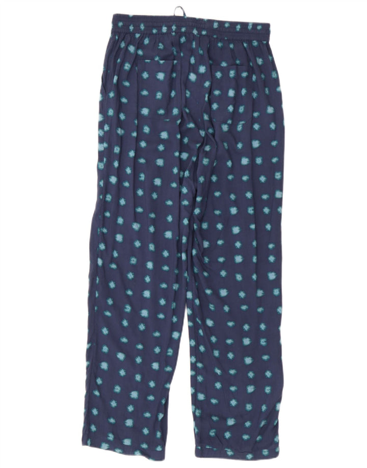 Pantalones con estampado abstracto para mujer de Fat Face UK 10 Small W30 L27 Azul