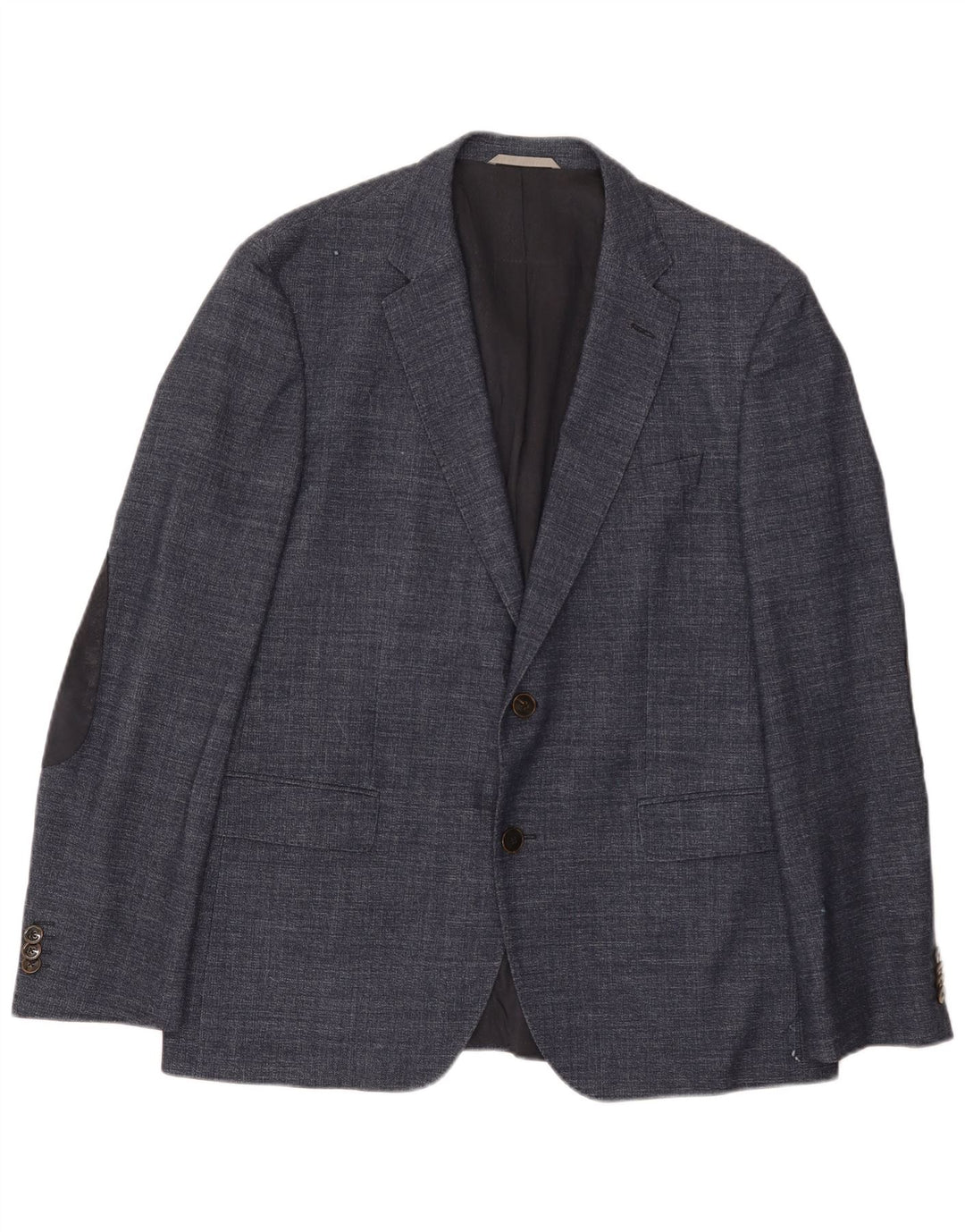 Hugo Boss Chaqueta tipo blazer de 2 botones para hombre EU 52 XL Lana azul marino