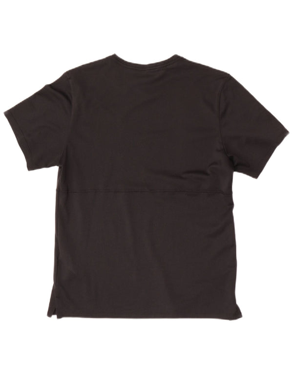 Nike Mujer Dri Fit Camiseta Top UK 10 Small Negro Poliéster