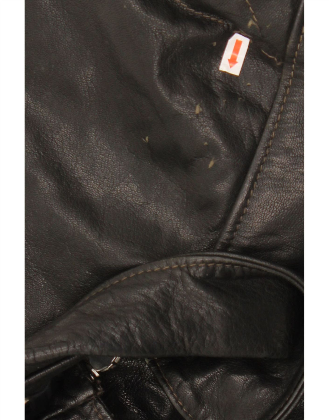 VINTAGE Chaqueta de cuero para hombre Reino Unido 40 Cuero negro grande