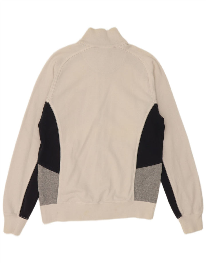 Champion Chaqueta Superior De Chándal De Algodón Blanco Medio Con Bloques De Color
