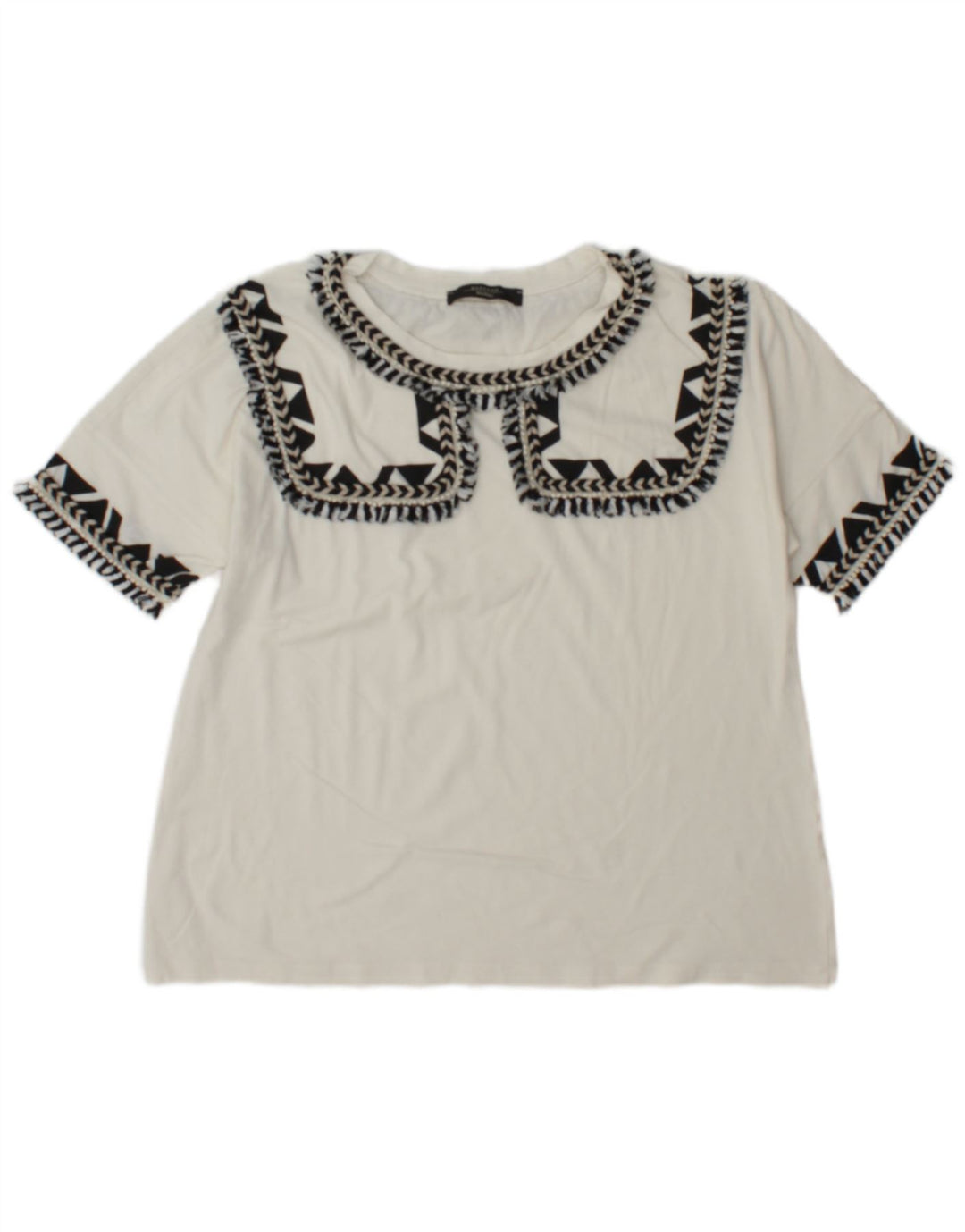 Max Mara Camiseta para Mujer Top UK 12 Medium White