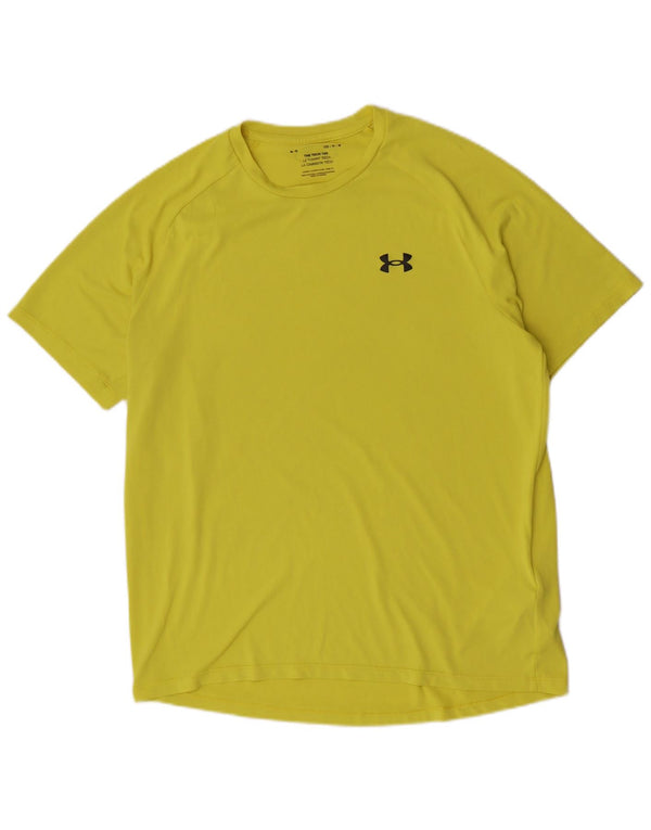 Under Armour Camiseta Regular De Manga Corta Para Hombre Top Poliéster Amarillo Medio