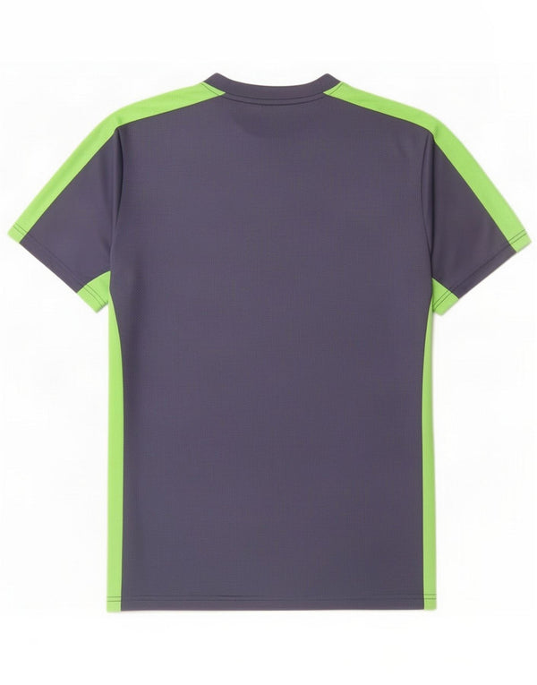 Camiseta ajustada Nike Dri Fit para hombre Top poliéster con bloques de color azul marino mediano