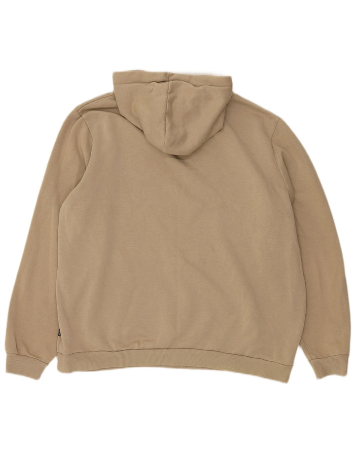 PUMA Sudadera con capucha gráfica para hombre XL Algodón beige