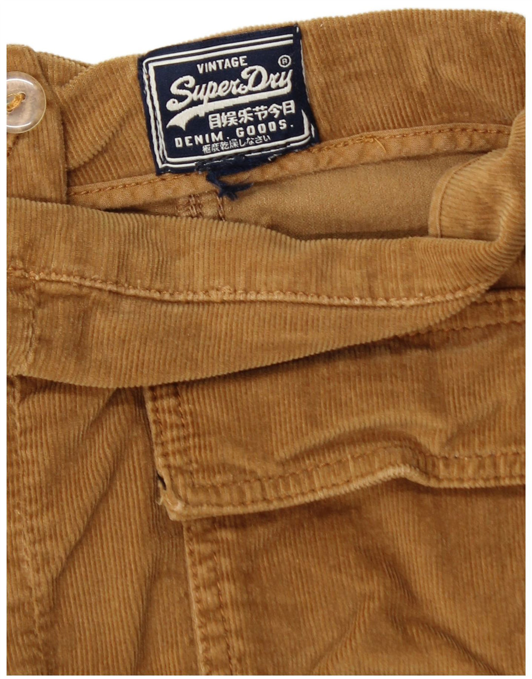 Minifalda De Pana Superdry Mujer W26 Small Beige