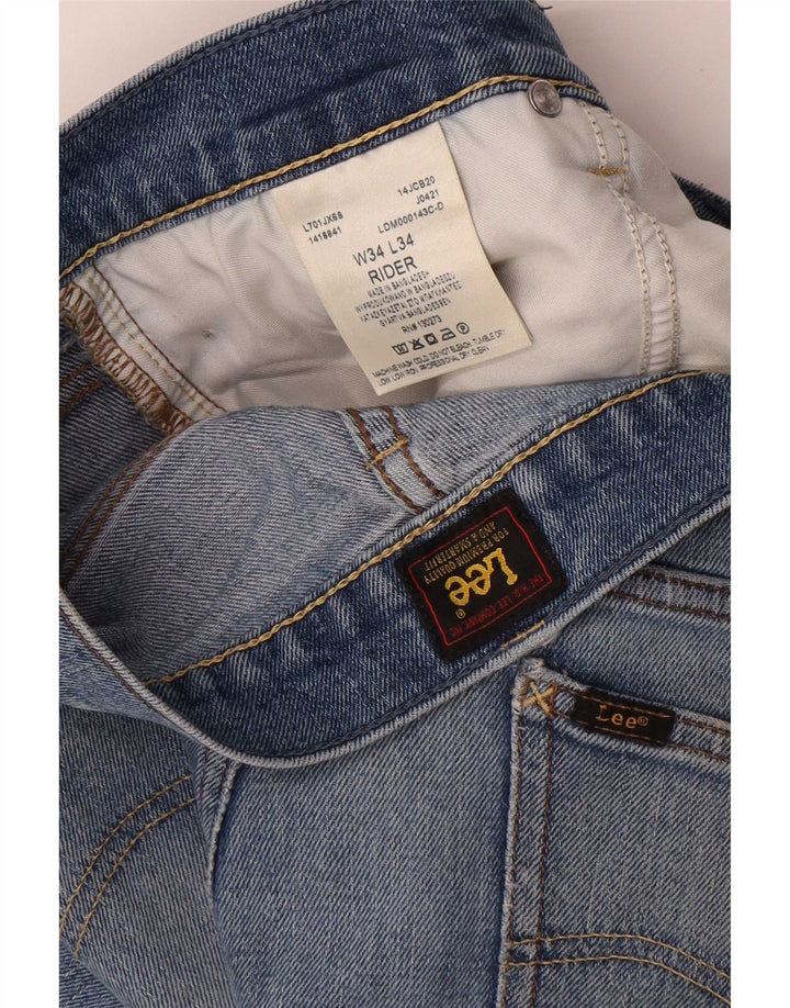 Vaqueros Lee Rider Slim para hombre W34 L34 Algodón azul