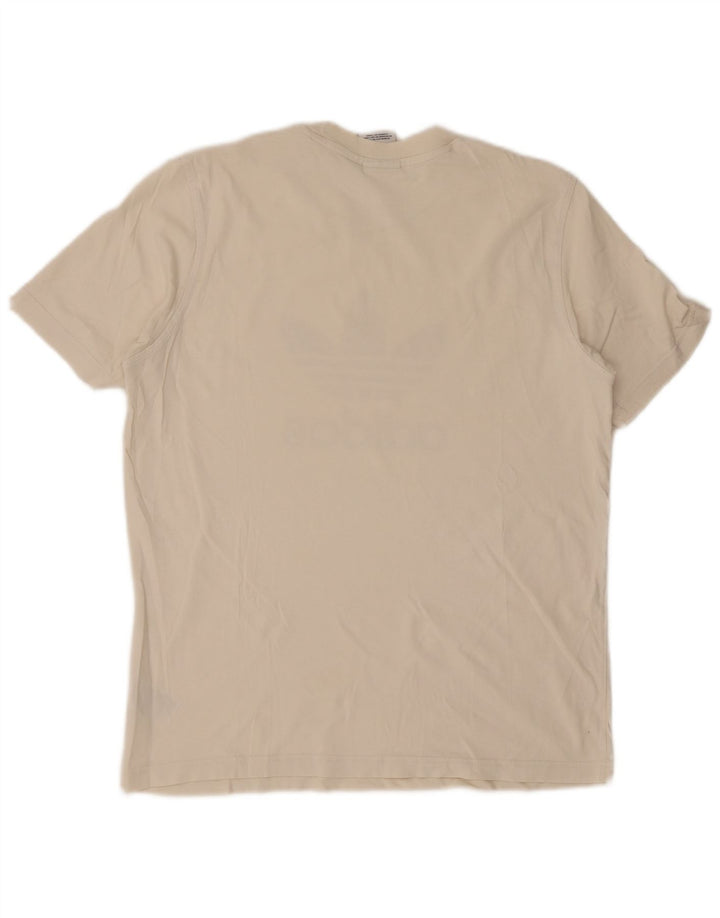 ADIDAS Camiseta gráfica para hombre Top Medium White Cotton