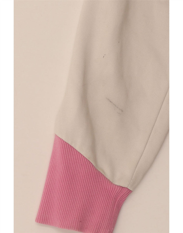 Puma Mujer Graphic Chándal Top Chaqueta UK 12 Medium Blanco Colorblock