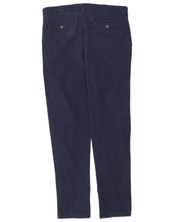 Marks & Spencer Pantalones chinos ajustados para hombre W34 L33 Algodón azul marino