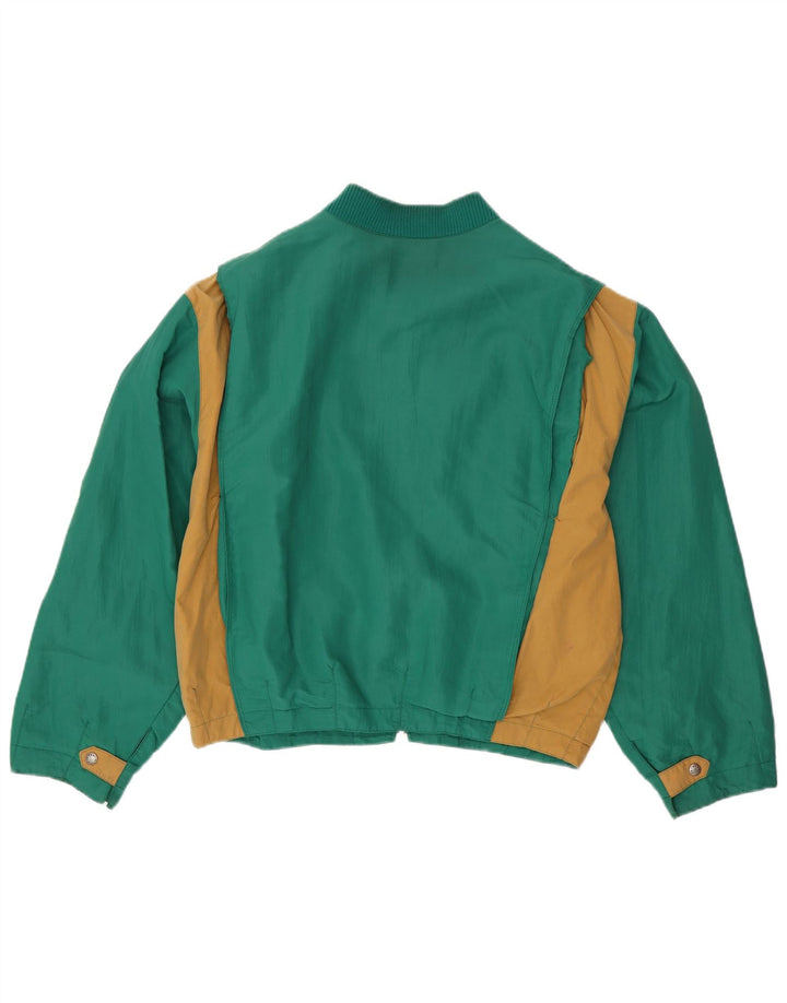 NEWTON Chaqueta bomber para hombre UK 42 XL Algodón color block verde