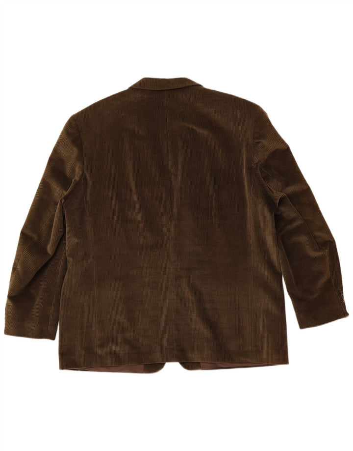 Canda Chaqueta Blazer de Pana con 3 Botones para Hombre UK 58 4XL Algodón Verde