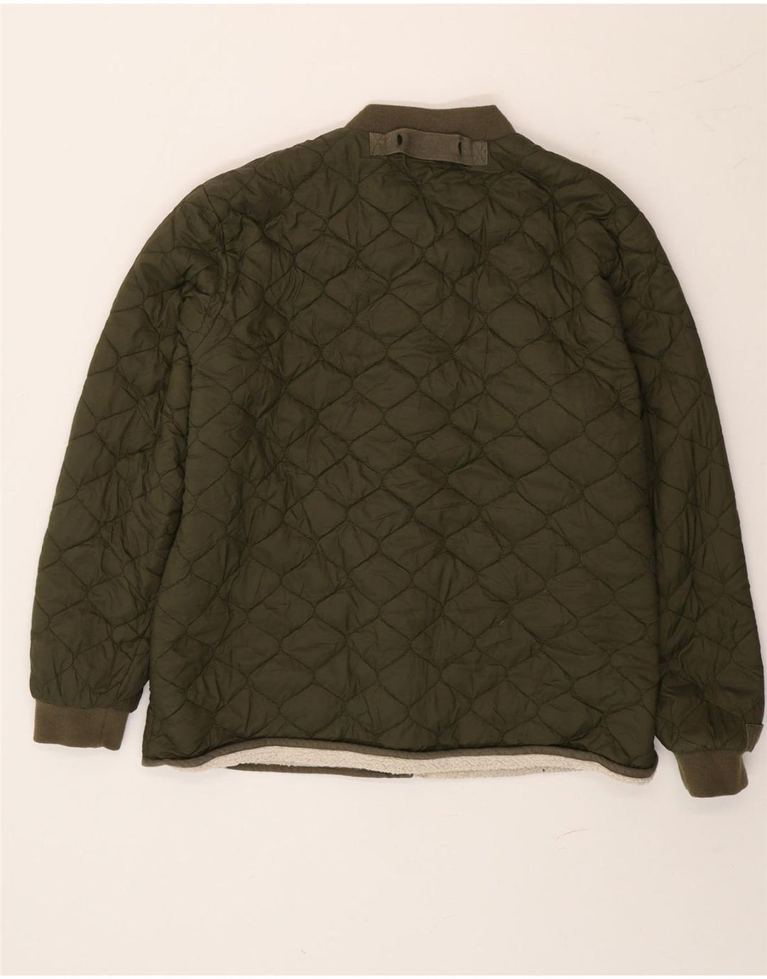Jack Wills Chaqueta acolchada Sherpa para mujer UK 44 Grande Poliamida verde