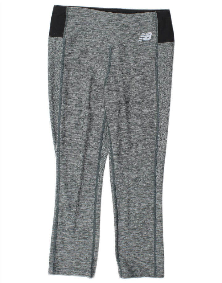 New Balance Leggings Capri Performance para Mujer Reino Unido 10 Pequeño Gris Moteado