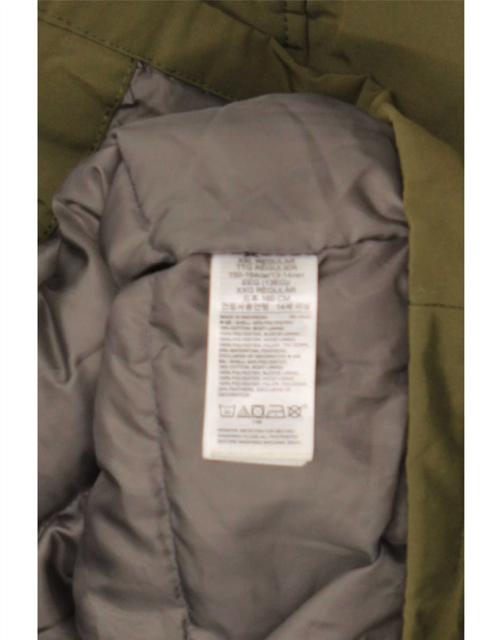 Gap Parka con capucha para niño 13-14 años Caqui Poliéster
