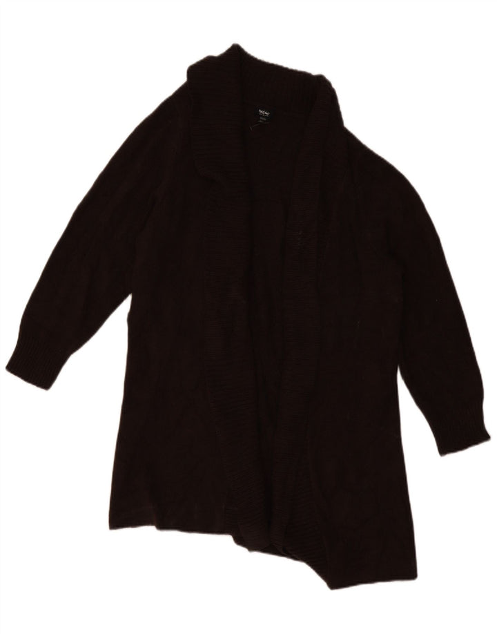 Mossimo Suéter abierto para mujer US 16 2XL Marrón Acrílico