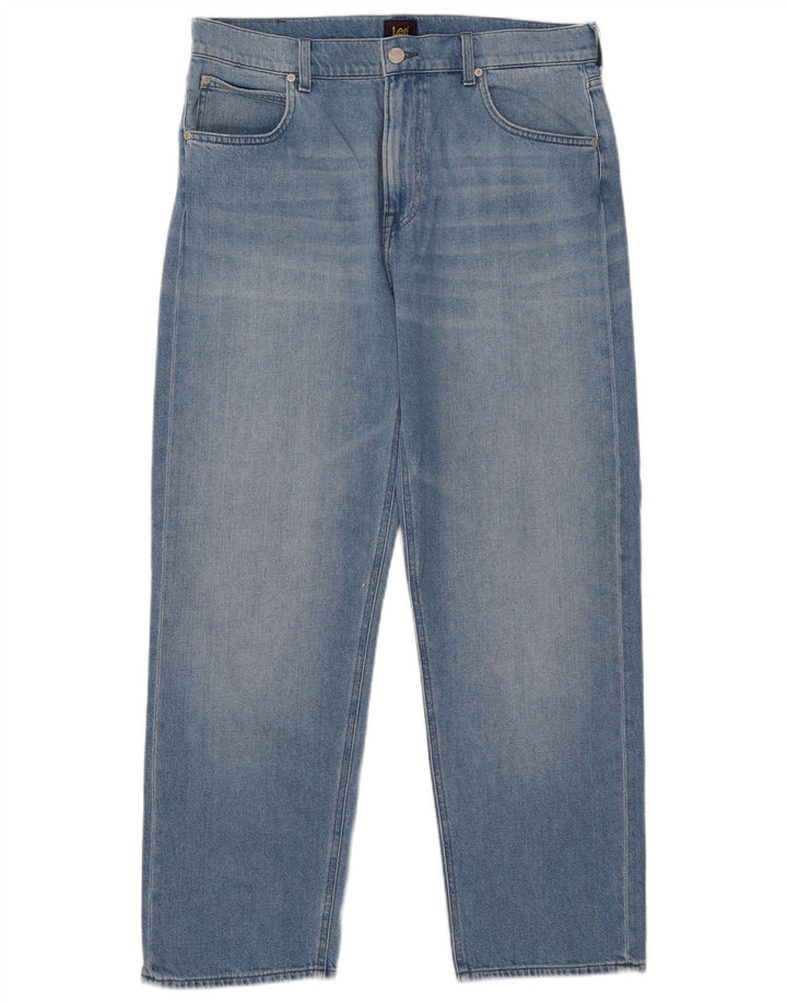 Vaqueros Lee Mujer Rectos W34 L29 Algodón Azul