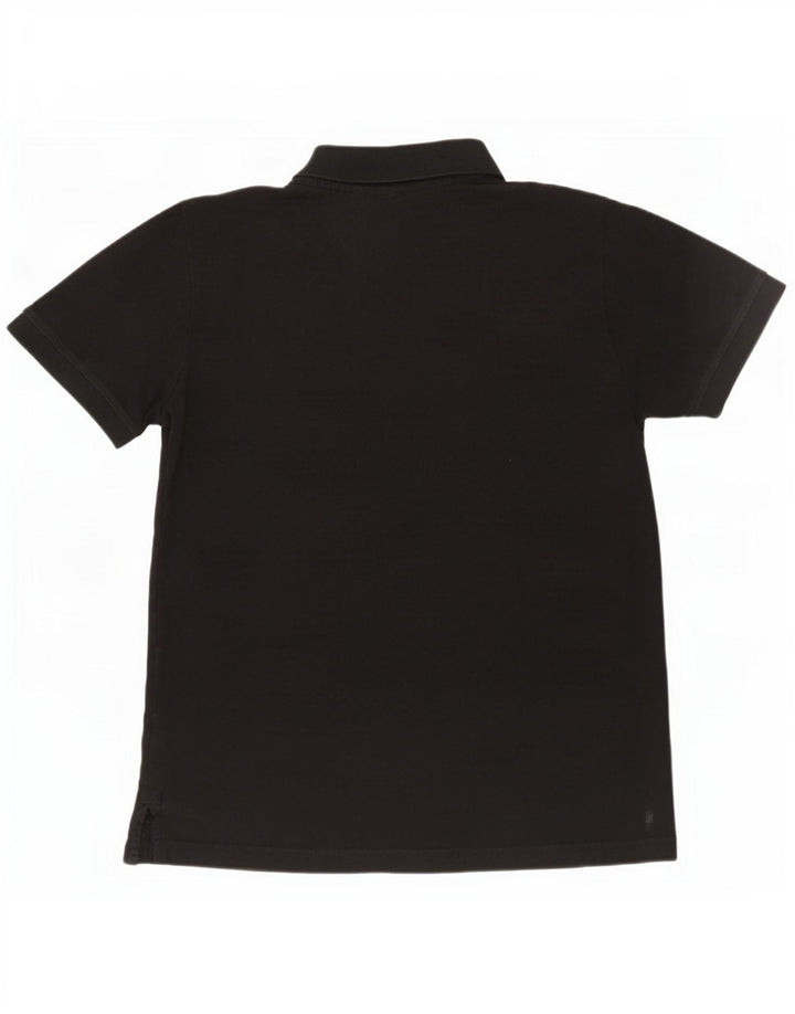 Kappa Polo Hombre Grande Algodón Negro