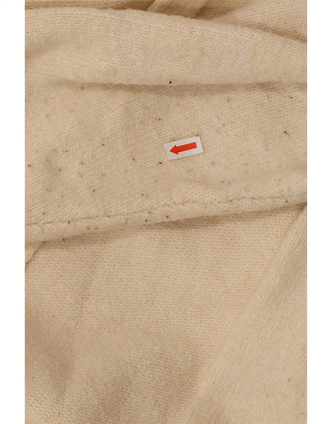 Zara Mujer Suéter Cárdigan Abierto Largo De Gran Tamaño UK 10 Small Off White