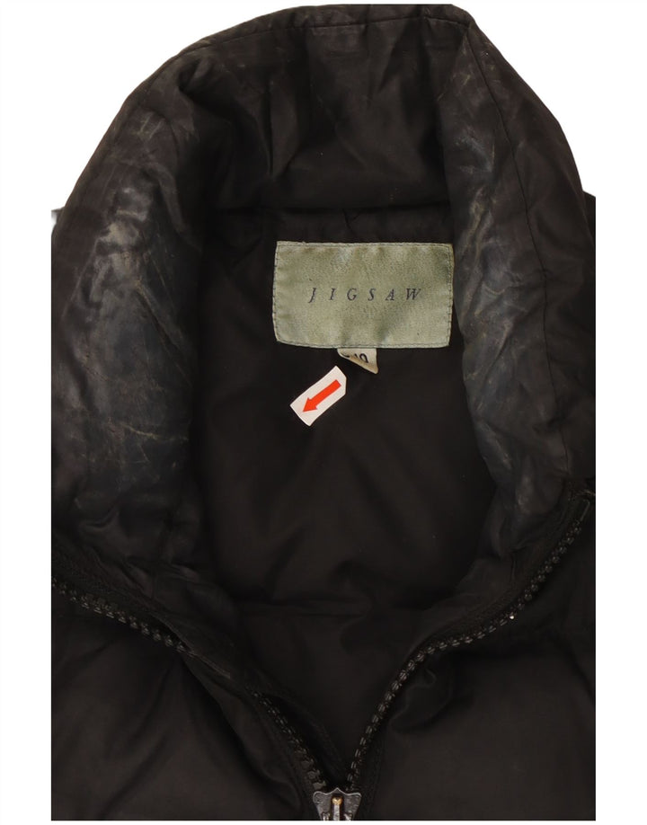 Chaleco acolchado para mujer Jigsaw UK 10 Small Nylon negro