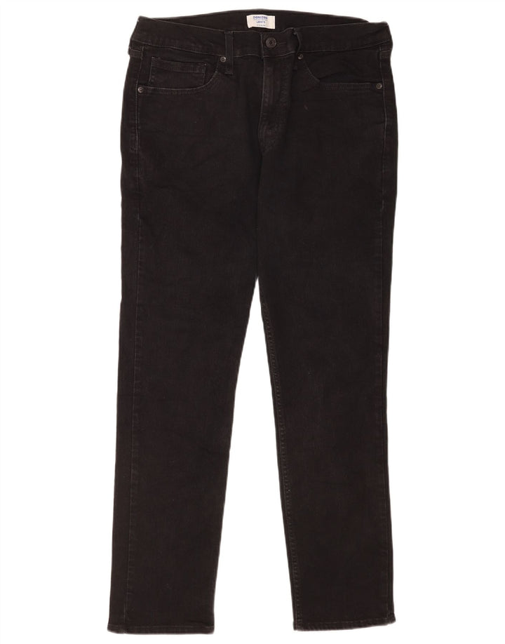 Levi's Vaqueros ajustados Denizen para hombre W33 L30 Algodón negro