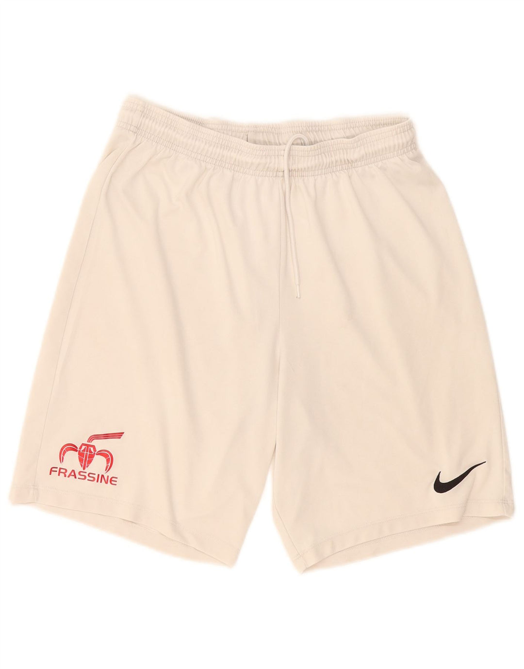 Nike - Pantalones cortos deportivos Dri Fit para hombre, poliéster blanco grande